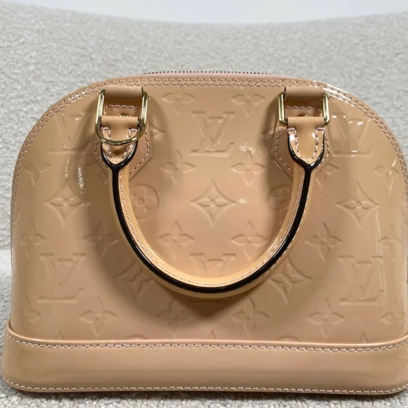 Authentic Pre-Owned Louis Vuitton Alma BB Rose Ballerine Vernis - Picture 2 of 16